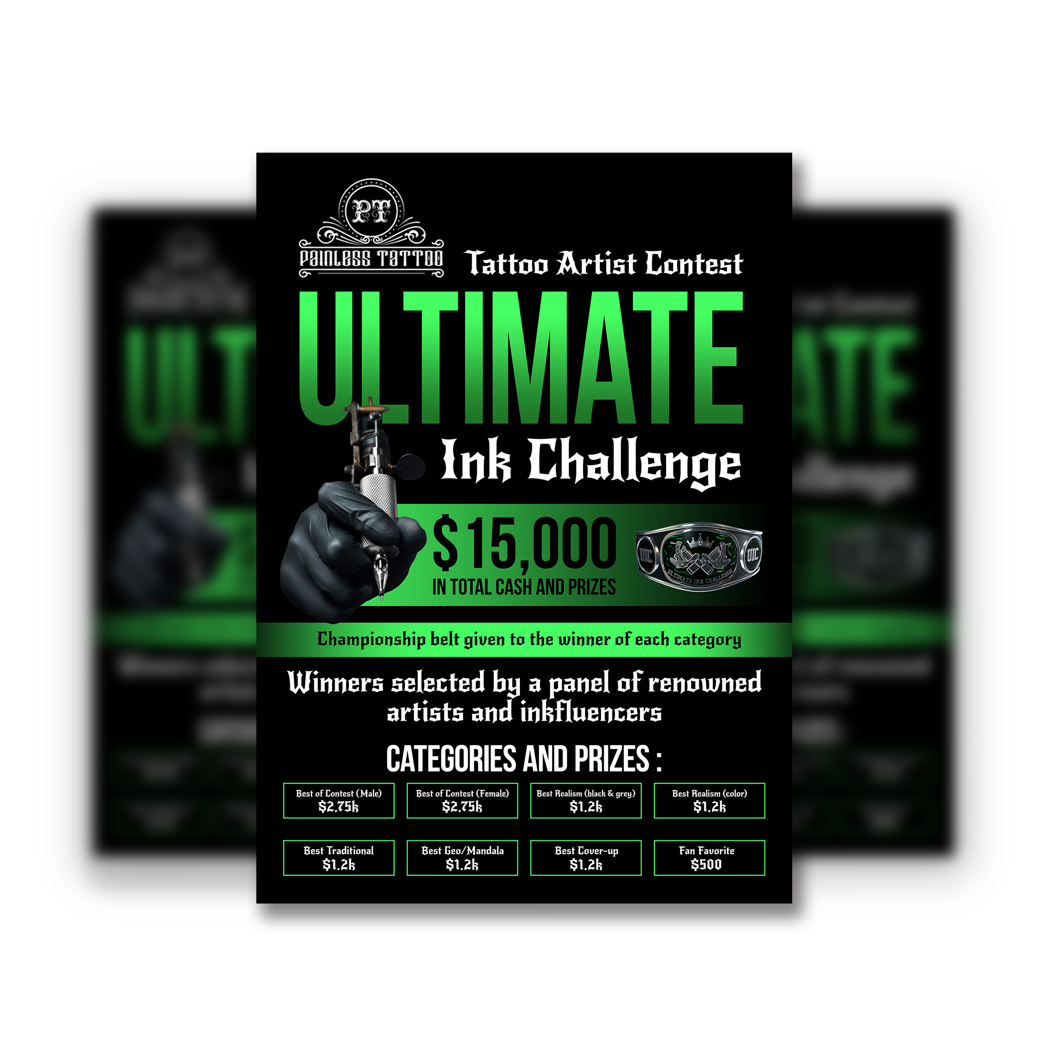 Tattoo Contest Poster ad flyer ad poster advertisement artwork creative poster design creative tattoo design free flyer mockup graphic design modern flyer modern poster modern tattoo poster design promo flyer tattoo tattoo art tattoo contest tattoo flash tattoo shop tattoos