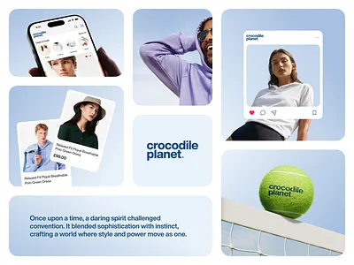 Crocodile Planet - Brand Identity & Digital Experience application brand branding design fashion logo mobile product ui