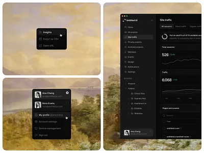 Sidebar nav — Untitled UI nav menu navigation product design sidebar sidenav
