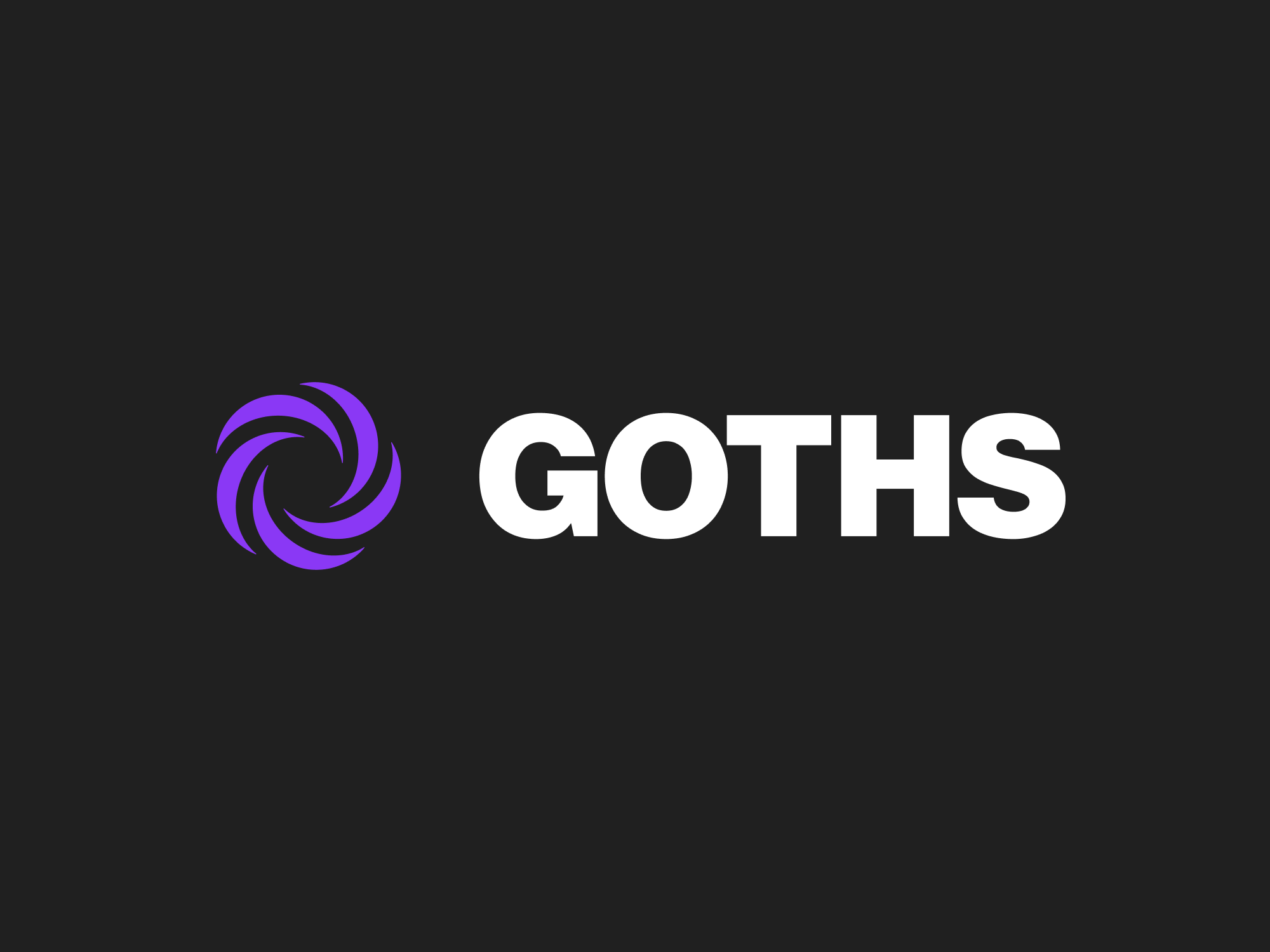 GOTHS branding goths logo maelstrom marque swirly whirlpool