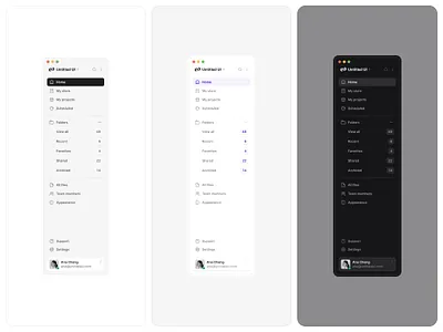 Nav menus — Untitled UI menu nav manu navigation product design side nav sidebar ui design