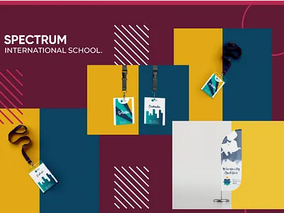 SPECTRUM INTERNATIONAL SCHOOL PRINITING MATERIALS books designs branding designs graphic design hadeer abdelaziz logo printing materials school designs stationary