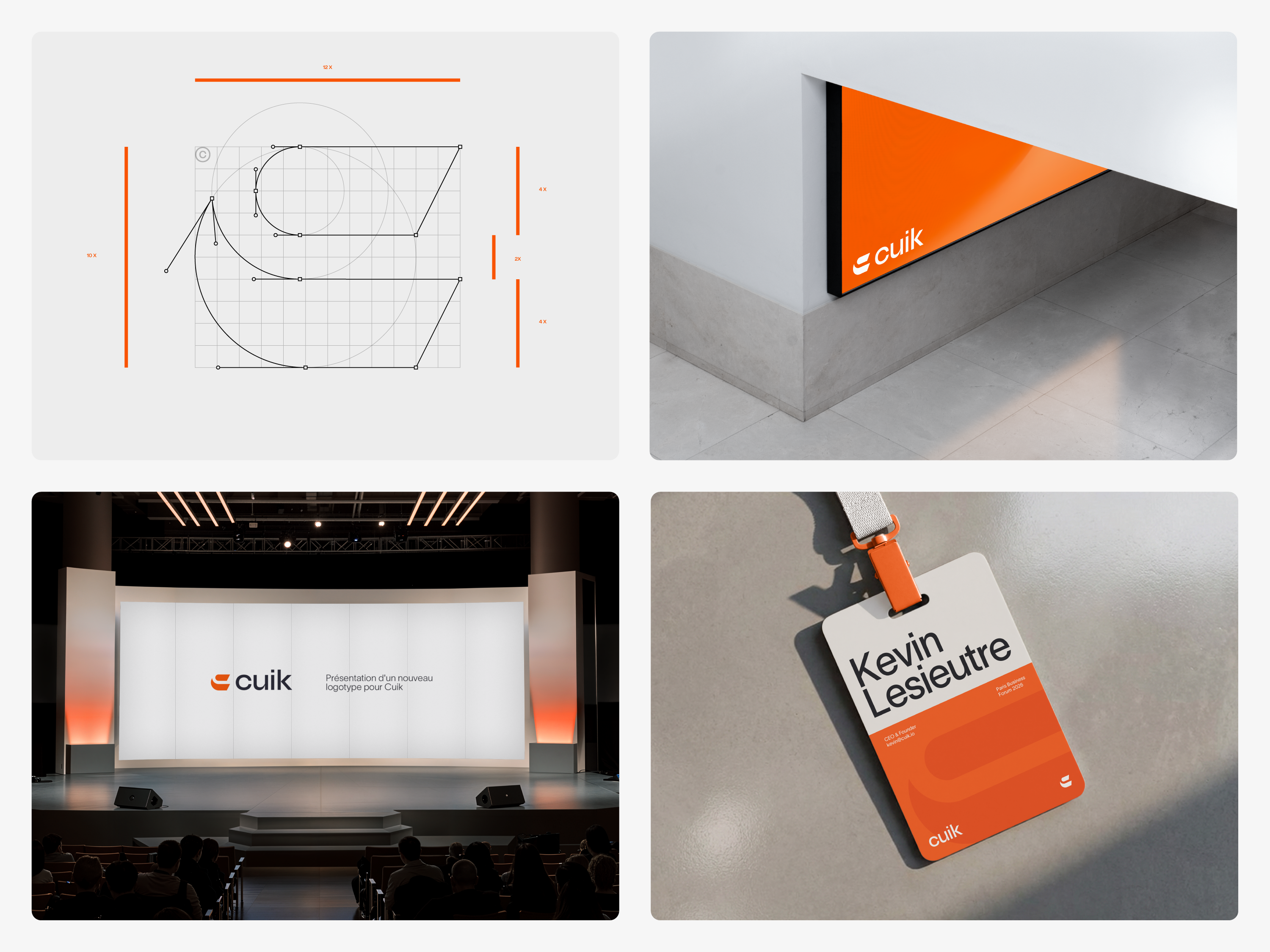 Cuik — Logo & Identity Design bright branding c lettermark c logo c mark custom c logo custom logo geometric logo logo logo grid logotype minimalist logo orange branding orange gradient quick logo saas logo seo seo design seo tool tech logo warm branding