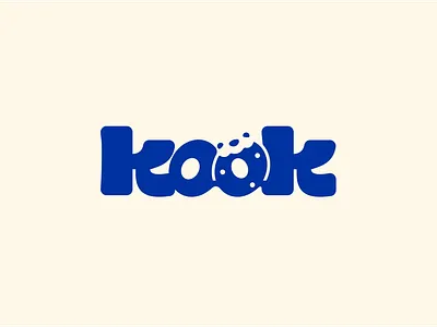 KOOK Cookies - Playful B2C Logo Design bakery bold brandidentity branding chunky cookies customtype foodbranding fun graphic design logo logotype playful typography visualidentity wordmark