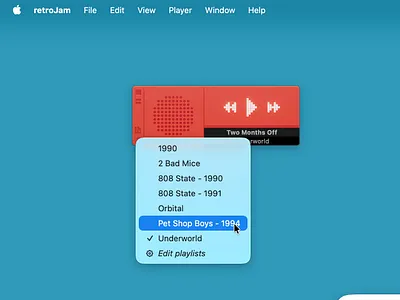 Music player blender3d ui ux