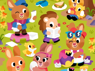 Easter prep is in full swing! Who’s ready!? 🎨🥚🐣 art books cute easter holiday illustration illustrator kawaii kids toddler