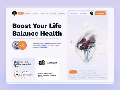 Health Care Website cleandesign digitalhealth healthcare healthtech highconversion landingpage medical medtech minimalist telemedicine userinterface webdesign wellness