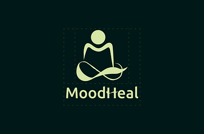 MoodHeal-A mental Health Application (Dark/Light) dark theme figma graphic design ui