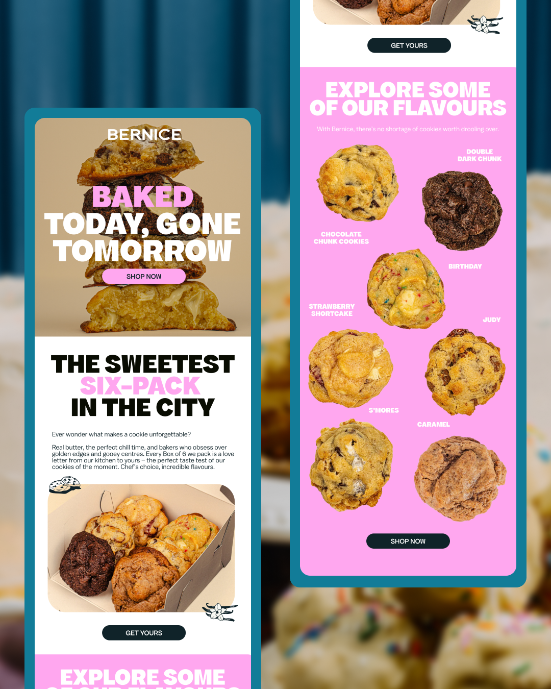 Email Design for Bernice bakery brand design branding email email design figma graphic design mobile design newsletter design ui