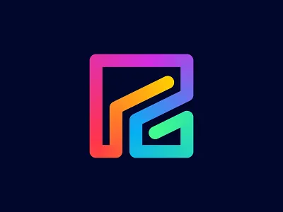 GP Modern Colorful Logo 3d logo brand brand designer brand identity branding flow logo g logo gradient logo icon identity logo logo design logo designer logotype mark minimalist logo modern logo monogram logo p logo vector
