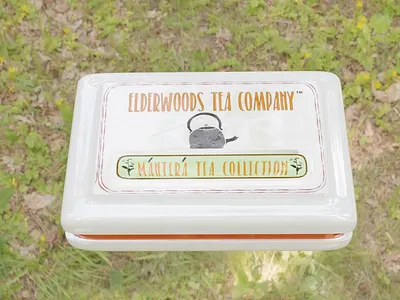 Elderwoods Tea Animations for Web Design 3d blender graphic design motion graphics ui