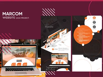 MARCOM WEBSITE UI DESIGN branding deign designs graphic design hadeer abdelaziz marketing motion graphics ui website