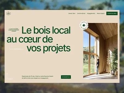 Il était un Arbre - Constructeur bois Vosgien 🌲 branding design desktop ui ux web webdesign