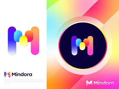 Modern Colorful Gradient M letter logo design - AI, SaaS App abstract ai brandidentity branding colorful creative digital futuristic gradient innovation lettermark logo logodesign m logo minimal modernlogo monogram saas tech technology