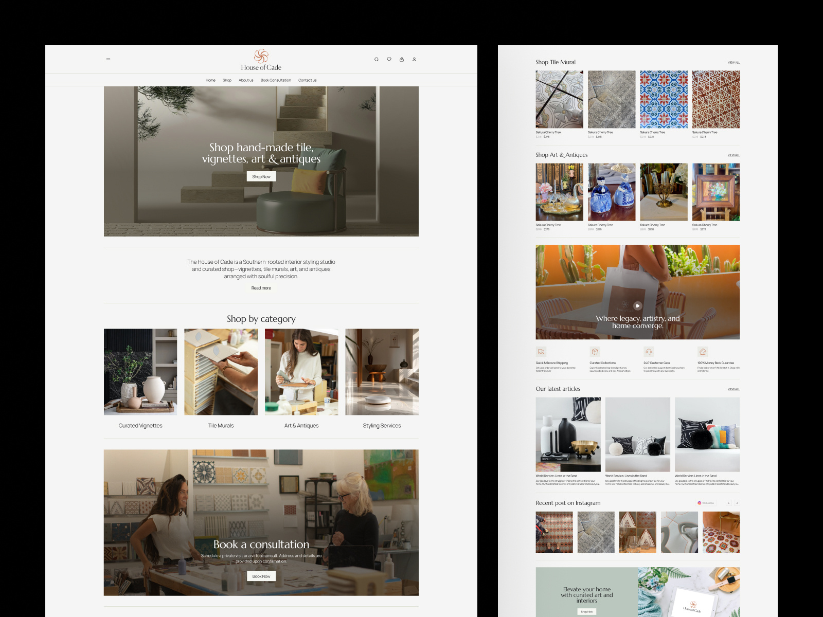 Example of Shopify Website Design + Development