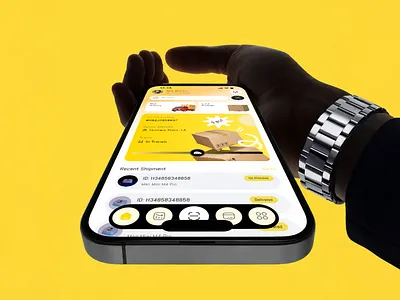 Smart Delivery & Package Tracking Mobile App UI app design app ui design courier app delivery app delivery app ui delivery tracking logistics app map app mobile app ui parcel delivery real time tracking shipping app smart logistics tracking app ui transport app transport service