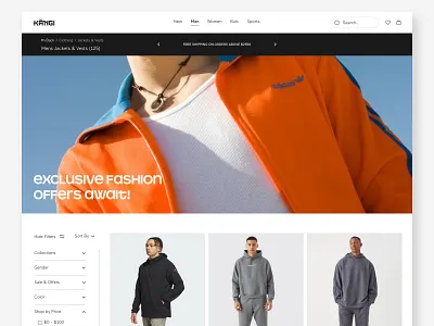 Product Details Page - Fashion/ Clothing Brand brand cart category page clothing ecommerce fashion g product category product detail page product list product page products shopify shopping single product detail ui design ux web design website website product page