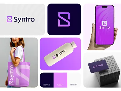 A modern and minimal brand identity design. graphic design letters logo minimaldesign siconlogo sletterlogo slogodesign tech techlogo
