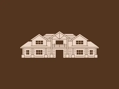 Luxury Lodge House Illustration architectural design architecture illustration building illustration cabin art cabin illustration cabin logo house illustration icon illustration line art house lodge house logo luxury lodge minimal illustration modern cabin mountain lodge outline house rustic design rustic house vector house