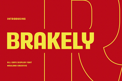 Brakely Sans Display Font All Caps animation branding design font fonts graphic design logo nostalgic