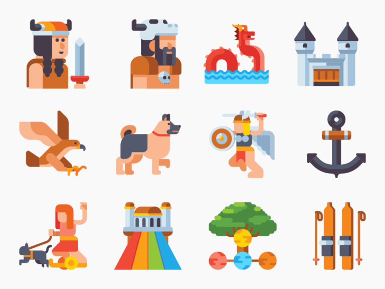 Noresemen Vector Icons