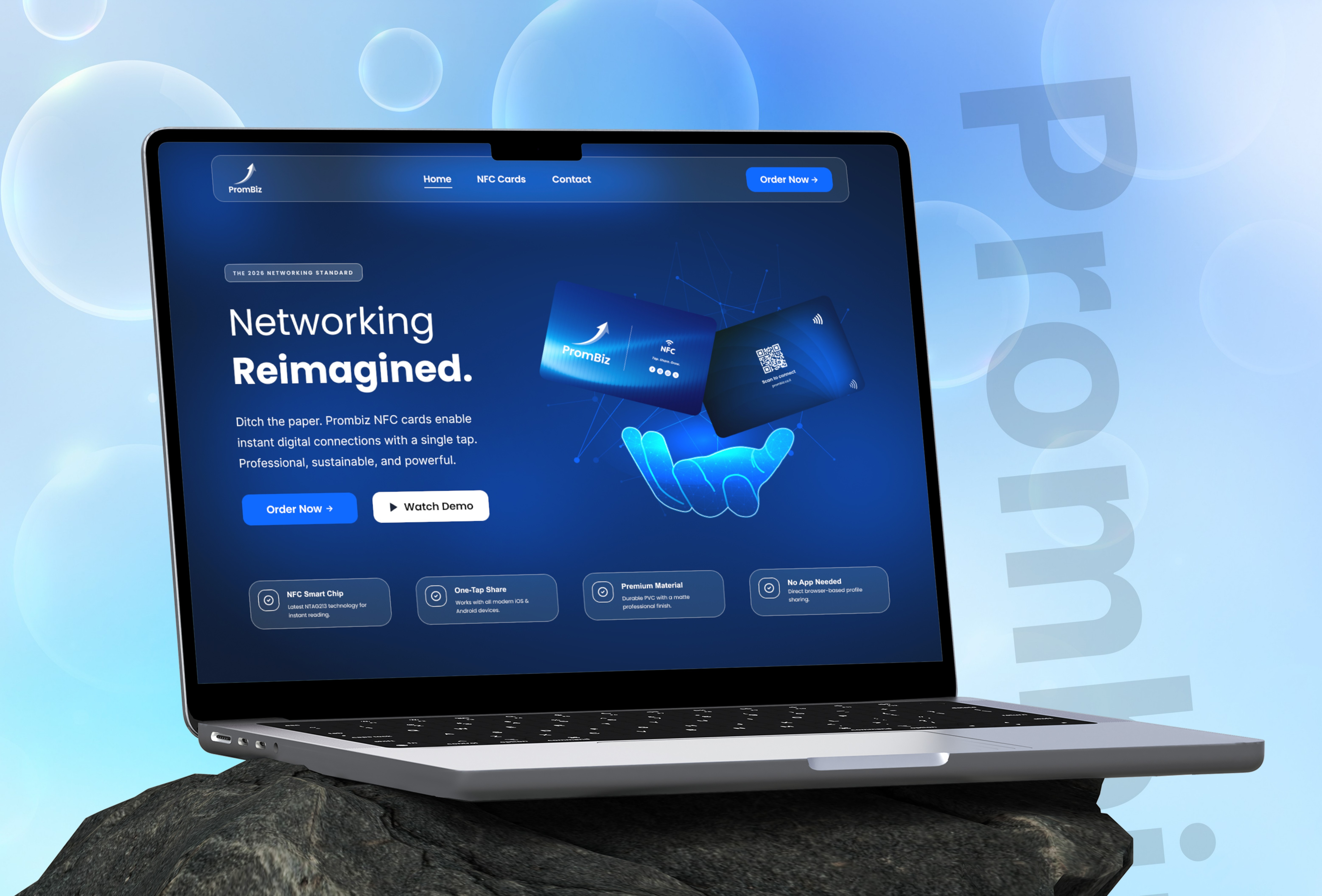 PromBiz: NFC Business Card Website Design digital card graphic design landing page nfc nfc card nfc website saas ui ui design uiux user experience user interface ux ux design web web design web development website design worpress