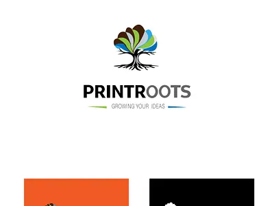 Print Roots Logo Design app branding design graphic design illustration logo typography ui ux vector