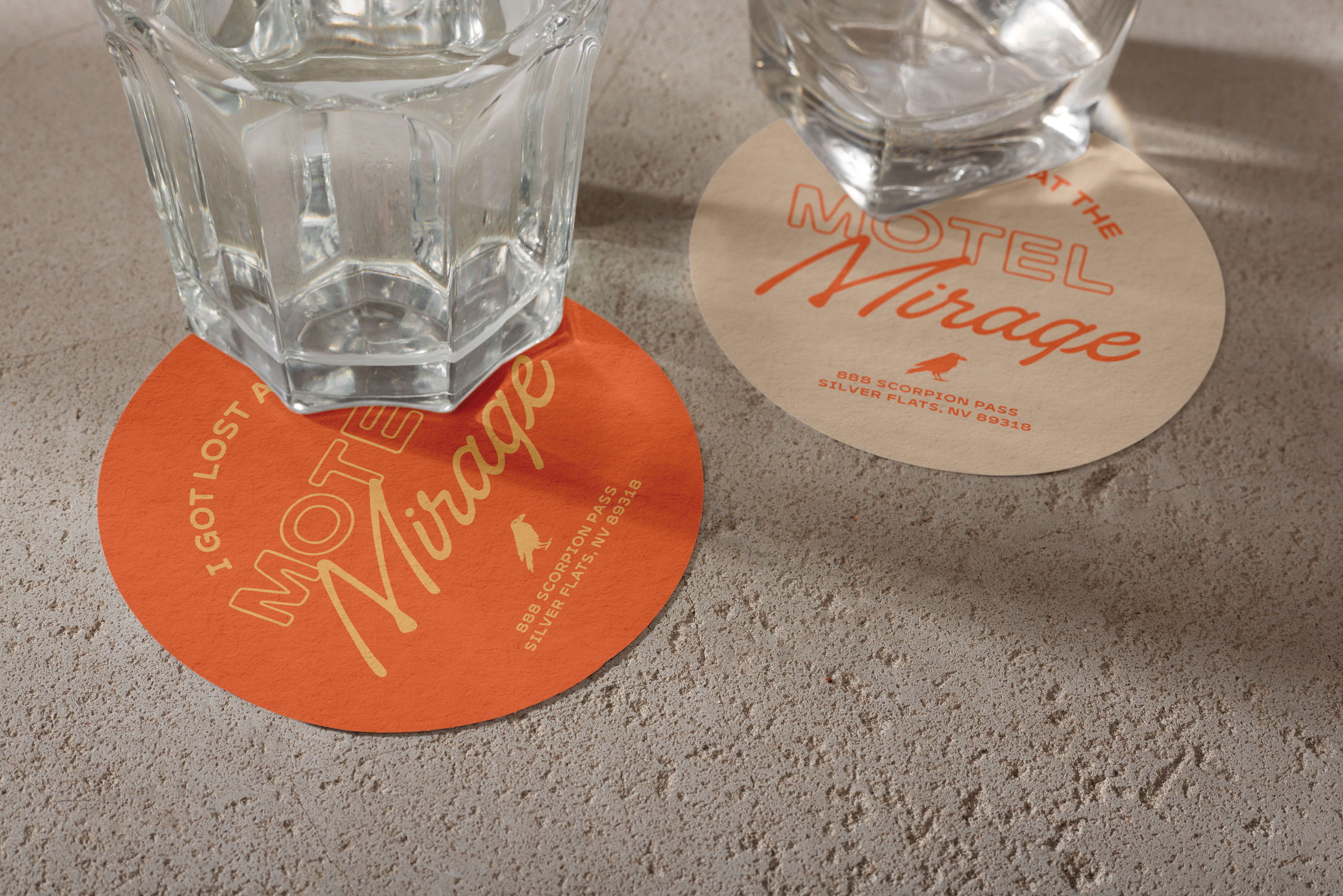 "Motel Mirage" Coaster Design