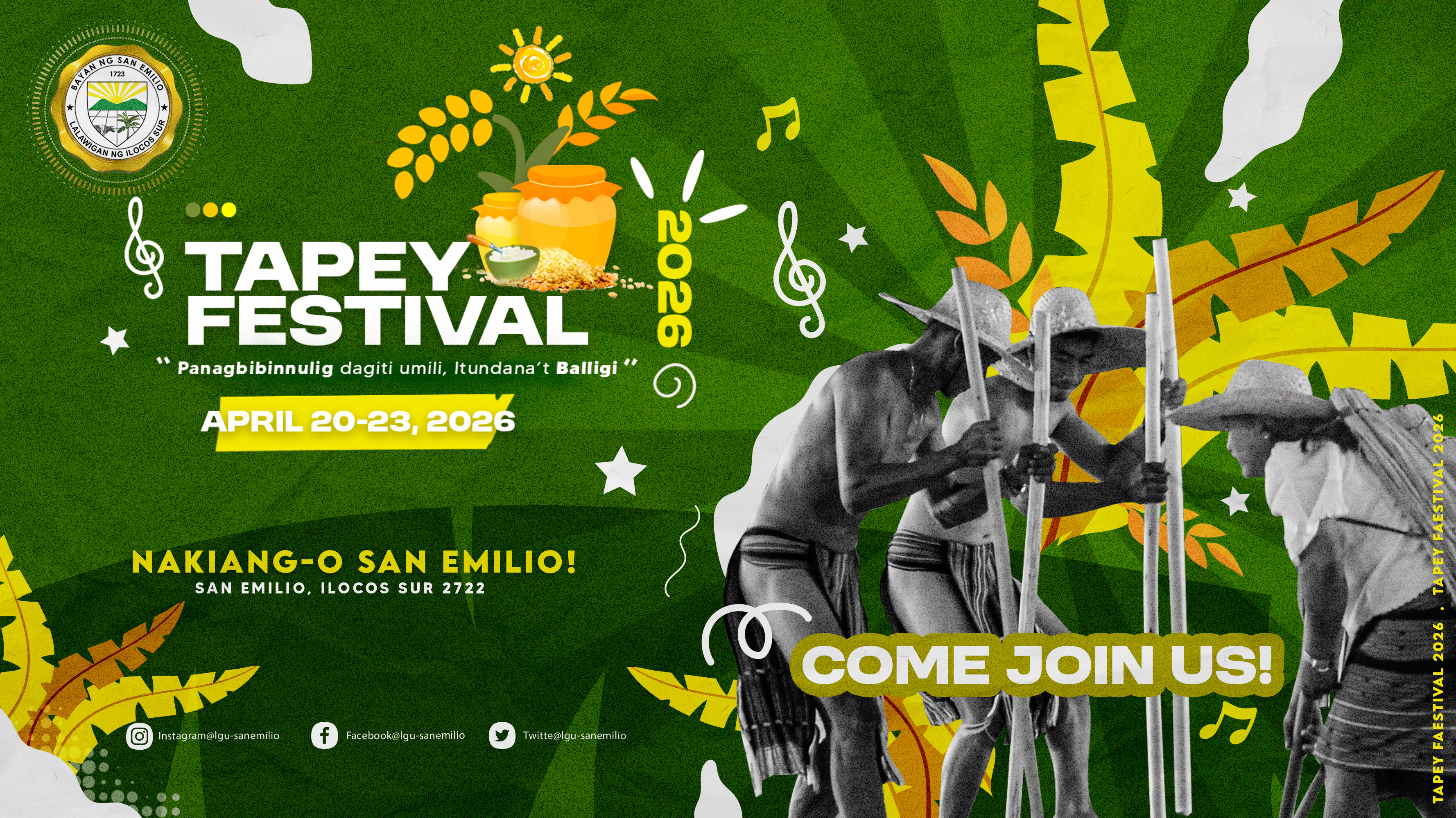 TAPEY FESTIVAL 2026 festive graphic design green illustration logo poster ui ux