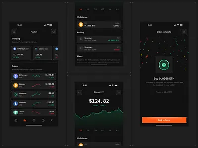 Cryptera — Crypto Trading Mobile App blockchain app design blockchain mobile app blockchain ui card clean crypto app design crypto interface crypto mobile app design crypto product design crypto wallet mobile app design digital wallet app digital wallet app design mobile wallet app ui uiux ux wallet app design wallet ui web3 wallet