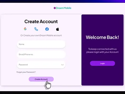 Dynamic Sliding Authentication Interface app design figma graphic design login product desigv screen design ui uiux user interface