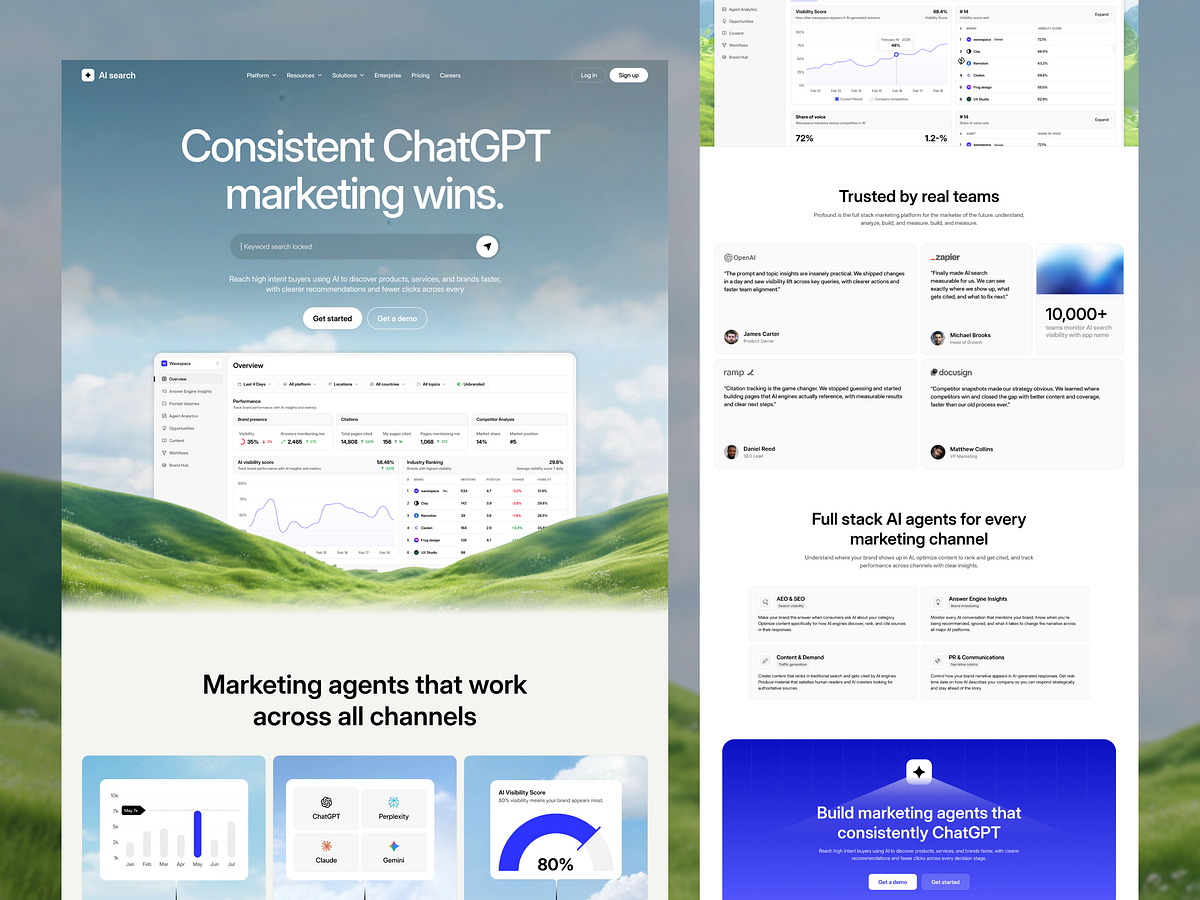AI Search Visibility Landing Page