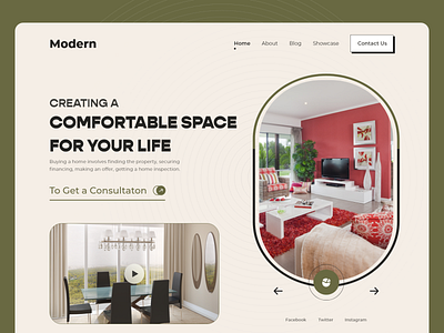 Interior Web ui home decorations interior interiors landing page ui ui design uiux website