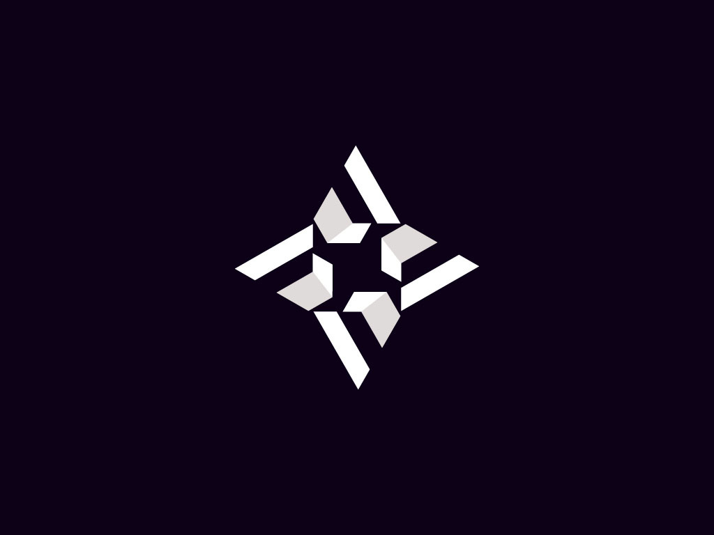 Modern Abstract Star Mark branding business creative logo custom logo graphic design innovation letter logo logo mark polygon sharp star tech