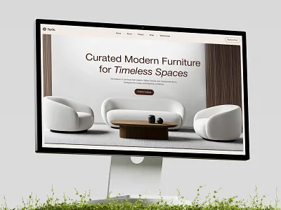 Furniture Website Design UI UX designagency e commerce ecommerce design ecommerce landing page ecommerce website figma design furniture website furniture website design homepage landing page modern furniture pixelean sahin mia ui design uiux web design webflow website design