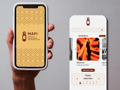 Digital Museum Interface graphic design ui