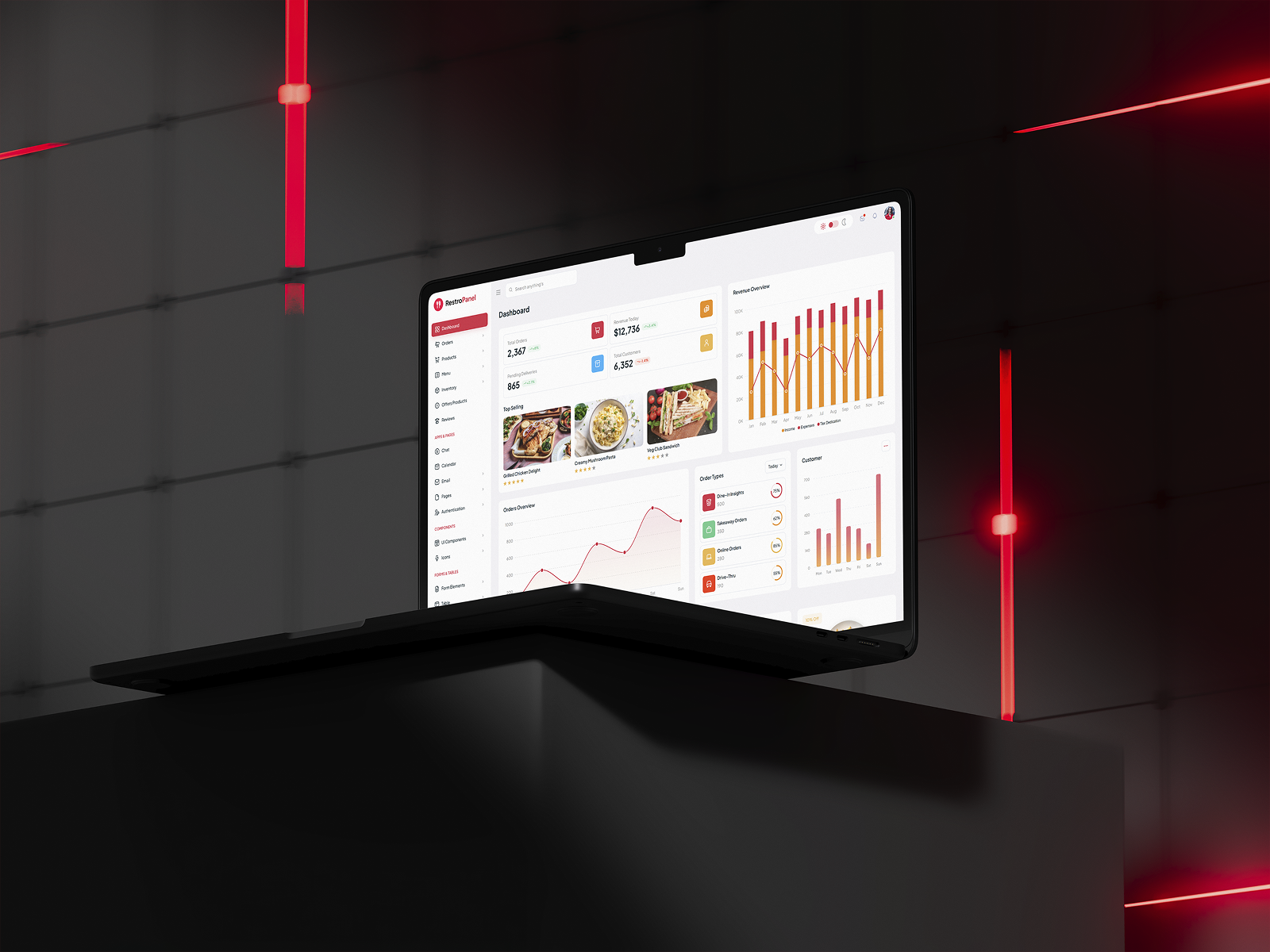 RestroPanel - Restaurant Management Admin Dashboard Template admin dashbaord food food management res restaurant restaurant dashboard restropanel