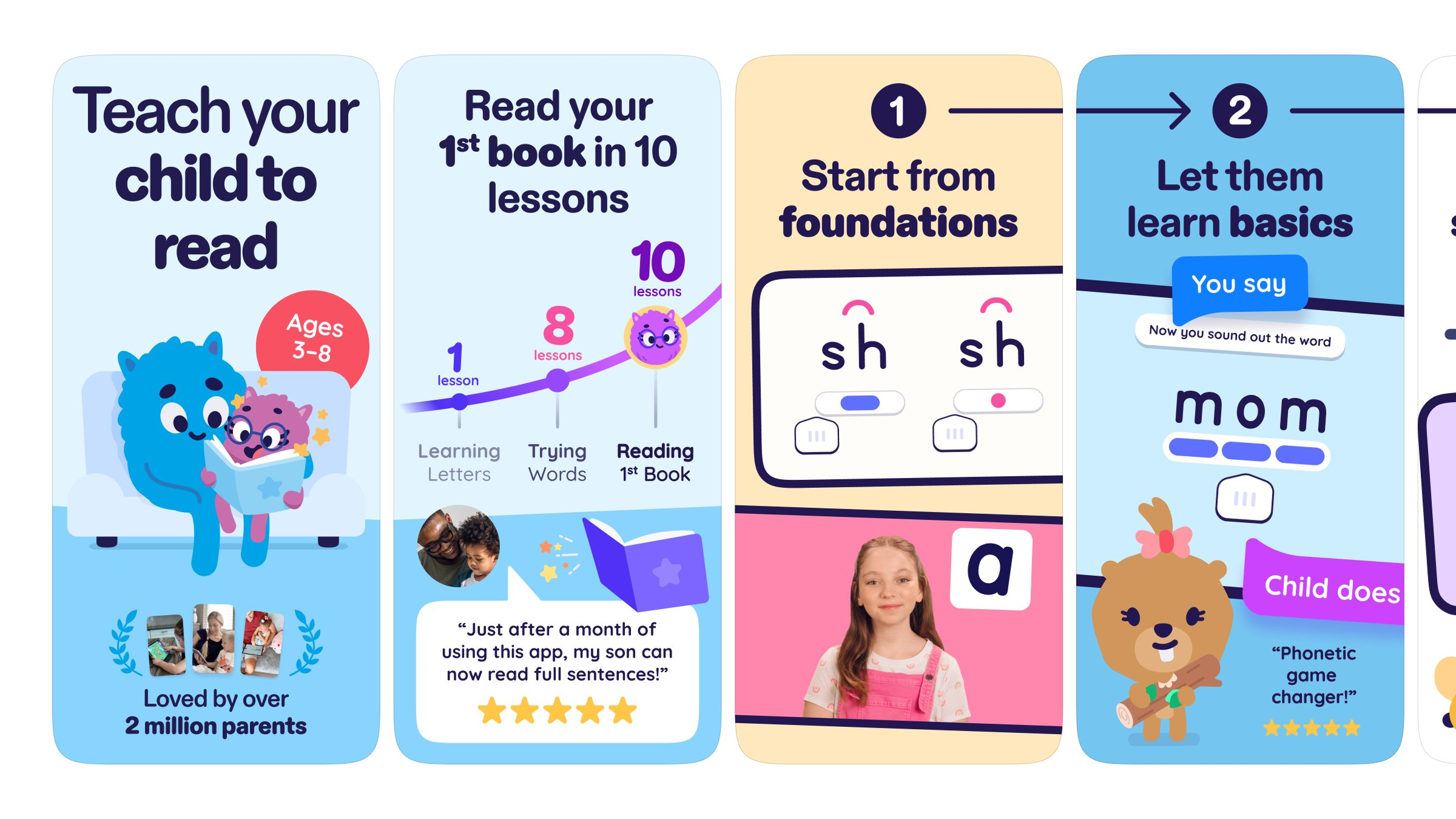 App Store Screenshots | Learn to Read - Reading.com app design app marketing app screenshots app store app store creative app store design app store listing app store optimization app store preview app store screenshots app store visuals aso conversion optimization google play mobile app design mobile app marketing mobile ui product design screenshot design ui design