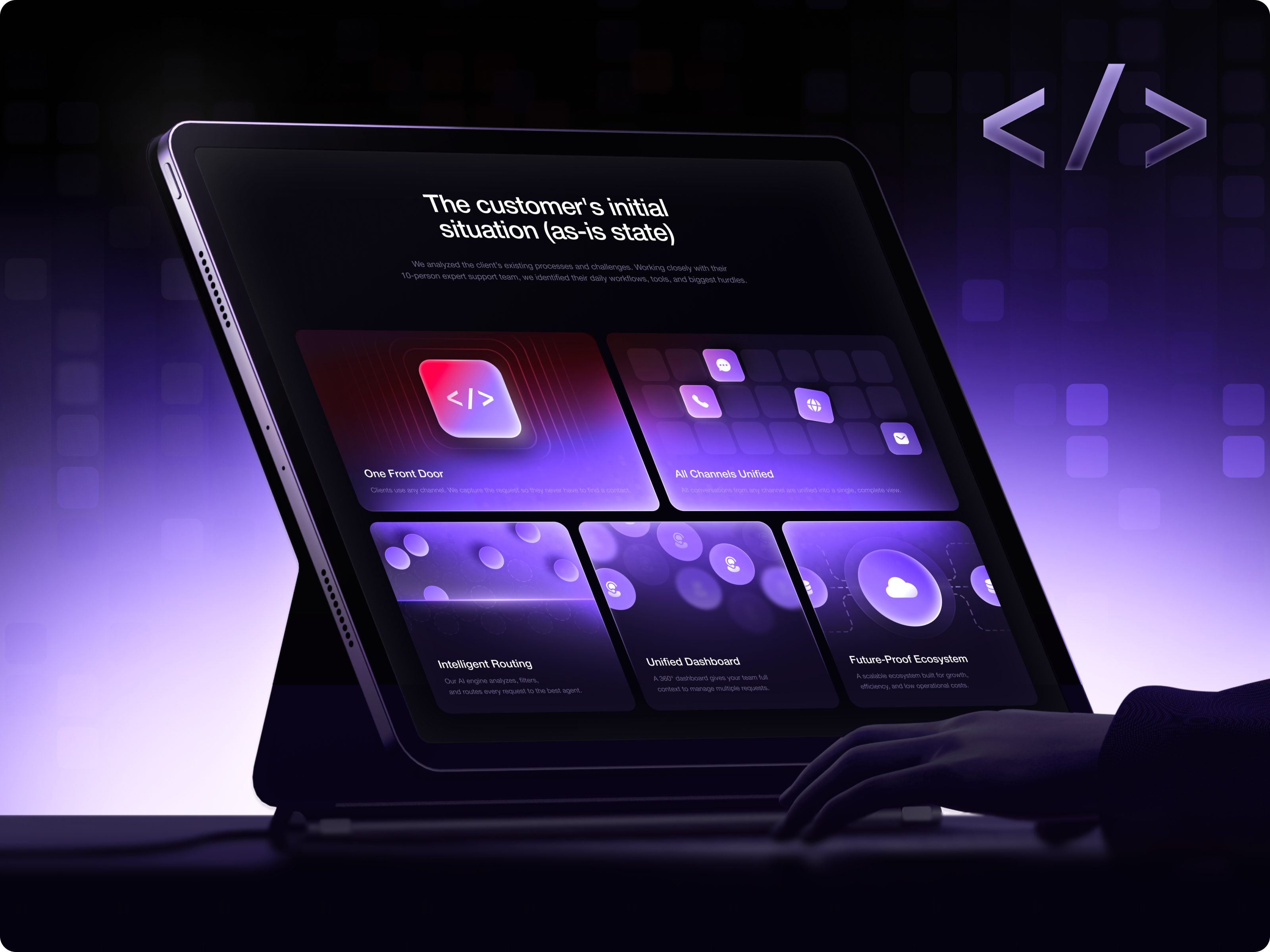 Example of SaaS Case Study Page — UI/UX Product Design