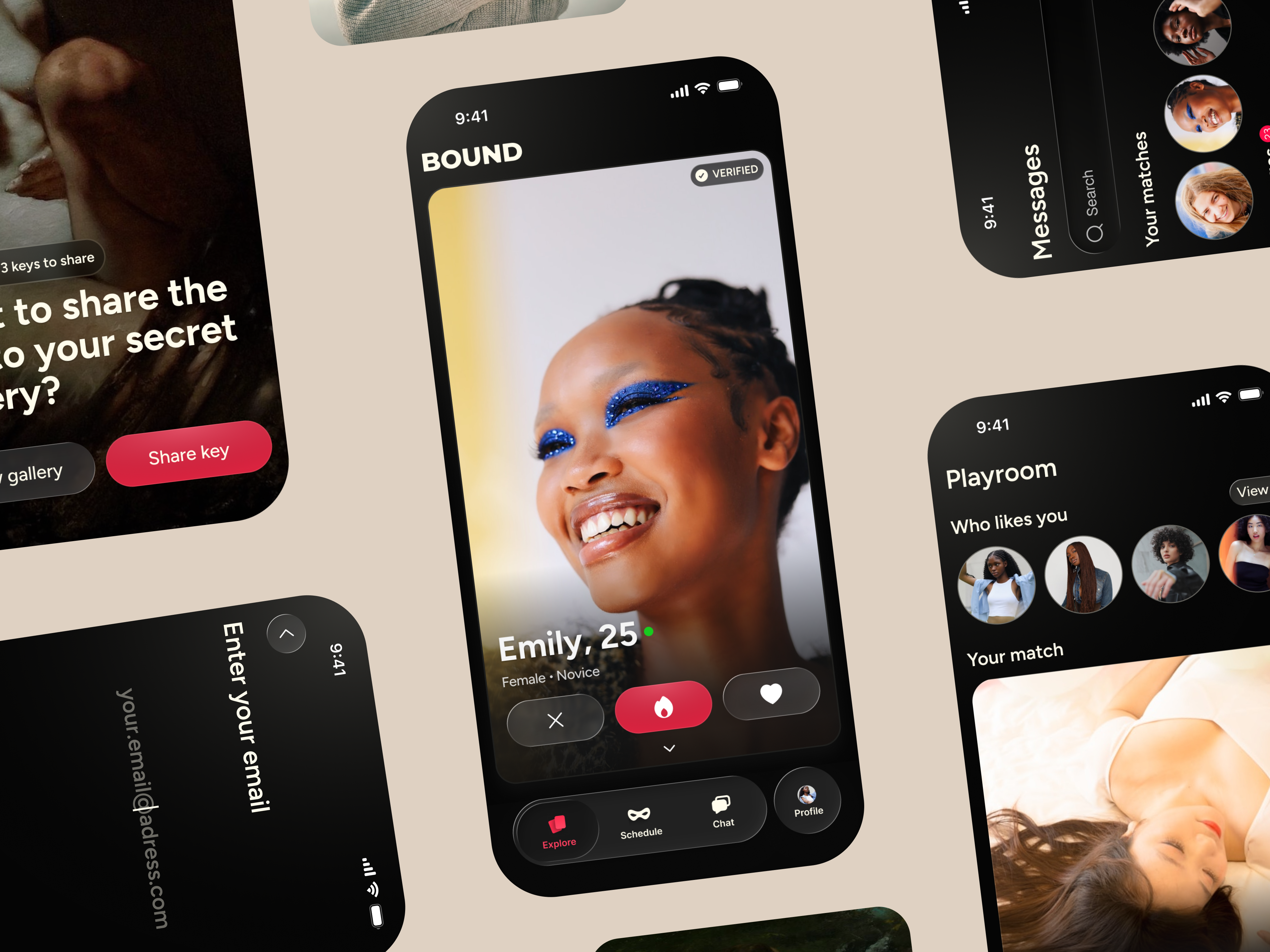 Liquid Glass Dating App adult application art branding chat dark theme dating glassmorphism ios liquid glass luxury match mindful dating minimalistic mobile app prime product design sensual social media uiux design