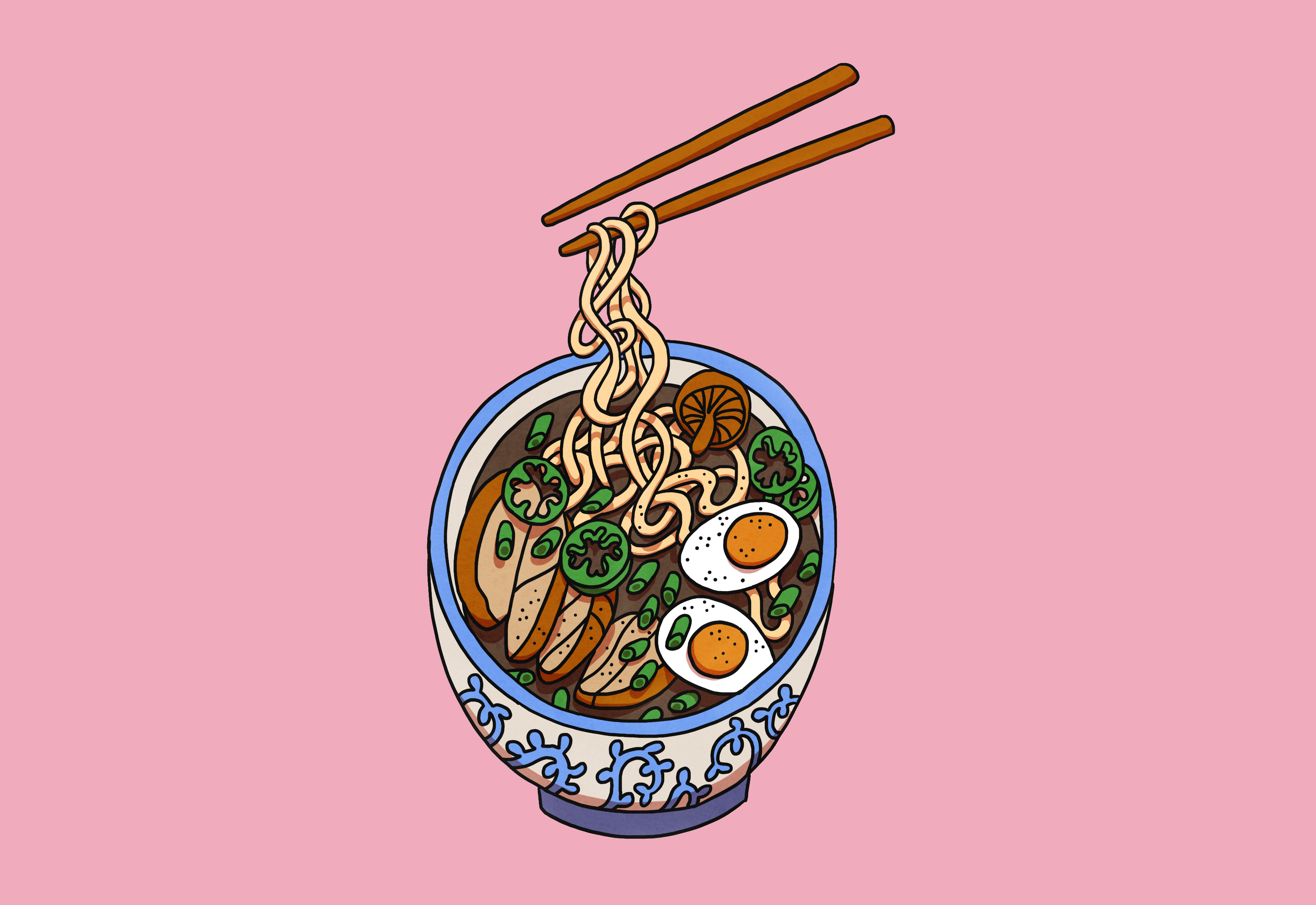 Japanese ramen food illustration art cookbook food food illustration illustration japan japanese food noodles ramen recipe