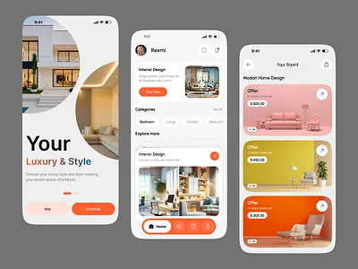 Home Interior Mobile App Design 3d view ai app architect chair decoration design discount furniture home house interior interior design layout map mobile price product shop shopping