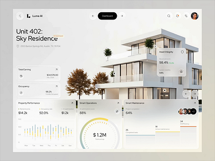 Dashboard for Property Management Platform