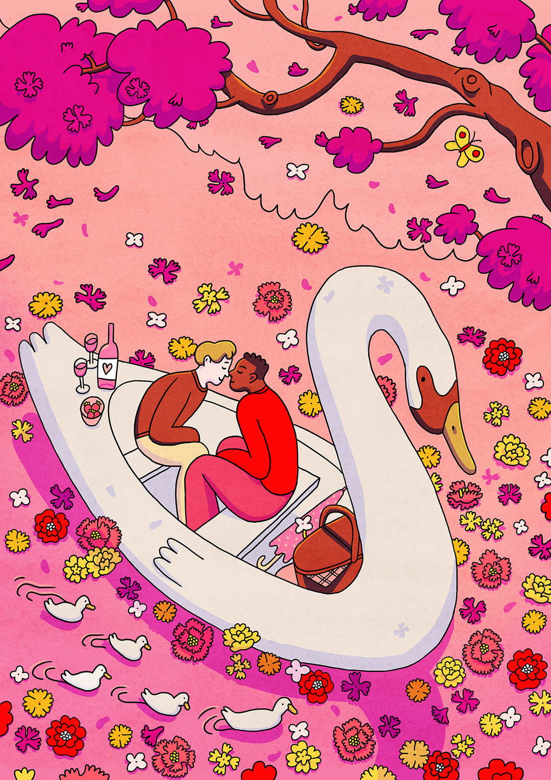 Queer valentine illustration