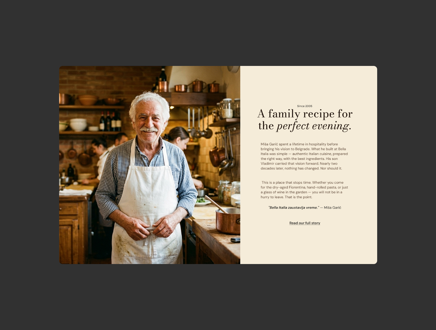 Example of Professional Landing Page Design