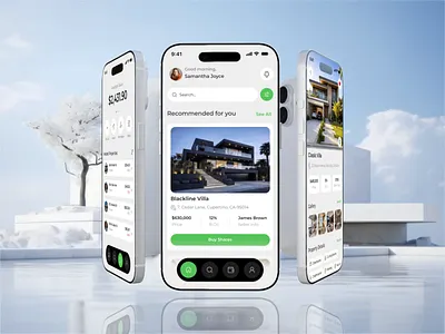 Fractional Invest | Mobile app ai animation branding clean design graphic design illustration interface investment logo mobile app motion motion design motion graphics ui ux