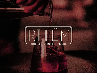 RITËM Identity bar logo brand designer brand identity branding cocktail bar graphic design logo logo designer logo ideas logo identity logo typo typo logo