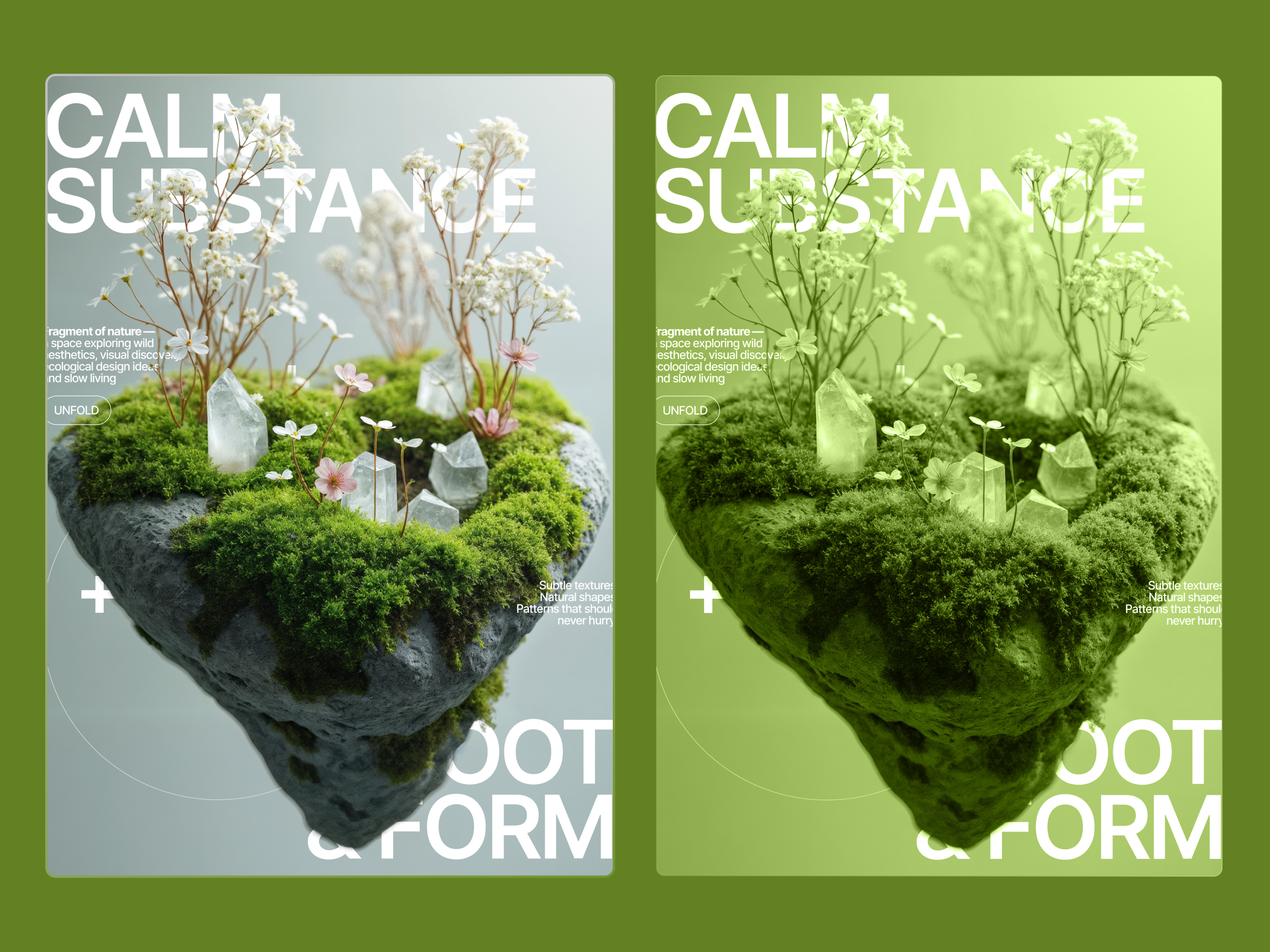 Calm Substance — Nature-Inspired Concept