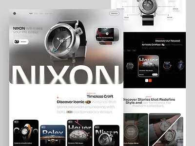 Timeless Watch Experience — Luxury Landing Page UI branding clean concept creative ecommerce inspiration interaction design landing page luxury minimal modern typography ui ui design ux ux design visual design web design website design