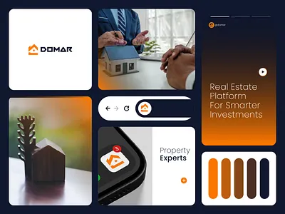 Domar – Engineering the Future of Real Estate Assets brand assets brand manual branding corporate identity creative design elegant design graphic design identity illustration logo logo design luxury branding minimalist logo motion graphics